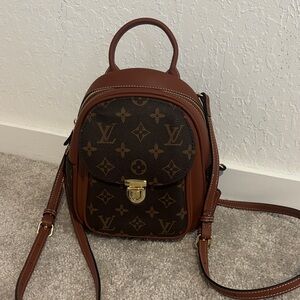 Refurbished Louis Vuitton Monogram Brown Backpack